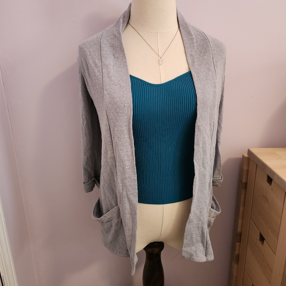 Happily Grey Teal Sweetheart Strapless Tube Top Size L - Picture 8 of 8